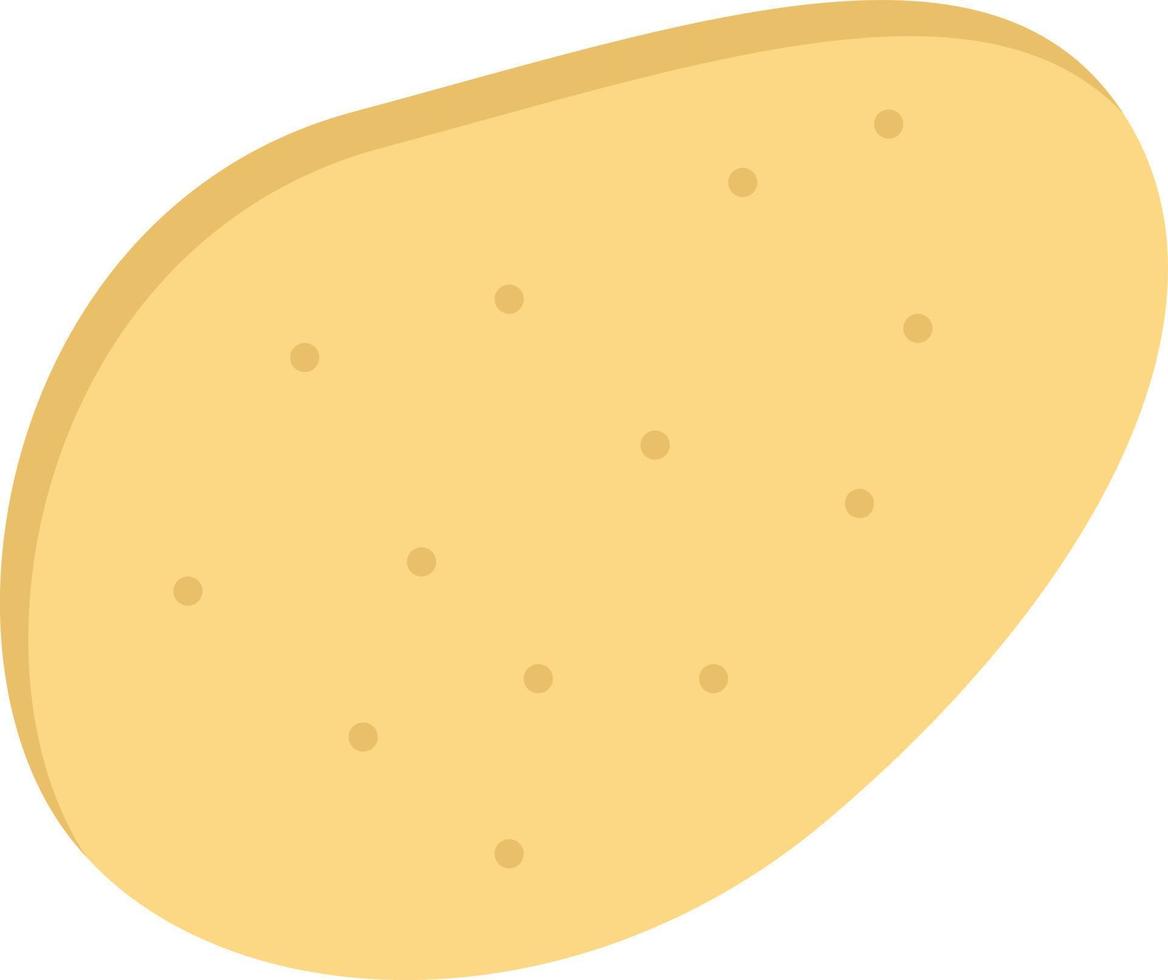aardappel voedsel vlak kleur icoon vector icoon banier sjabloon