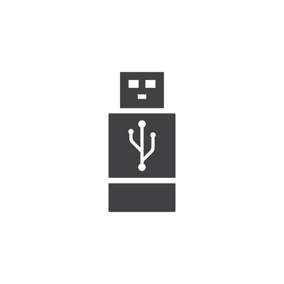 usb pictogram vector