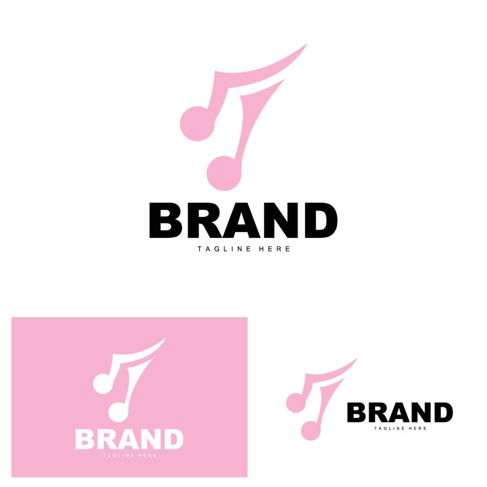 gemakkelijk muziek- ritme logo, musical Notitie lied toon vector ontwerp