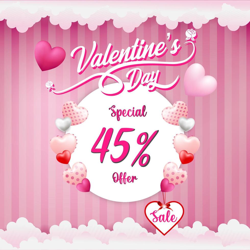 Valentijnsdag verkoop banner vector