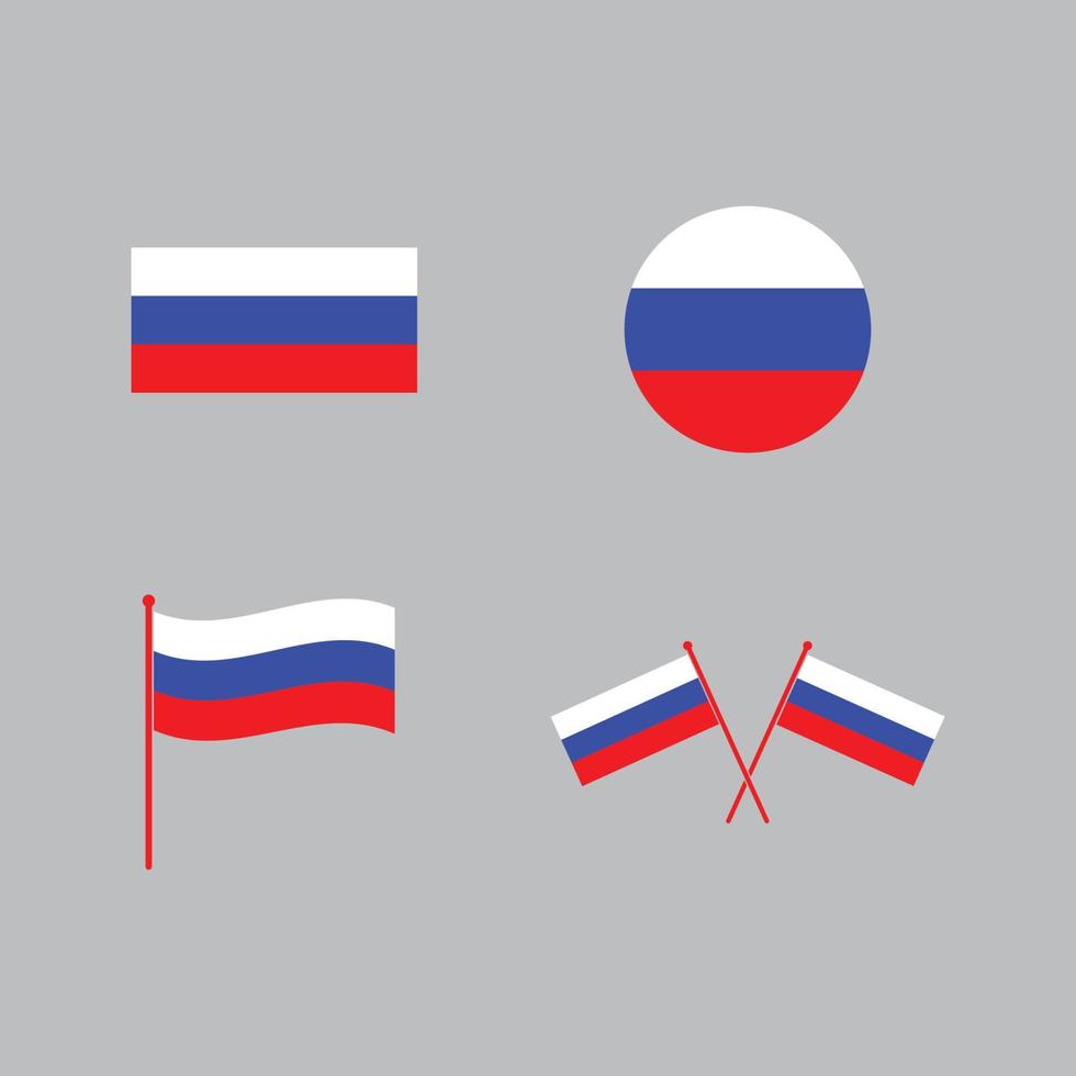 Russisch vlag icoon logo vector