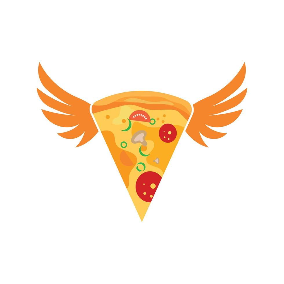 pizza icoon logo illustratie vector