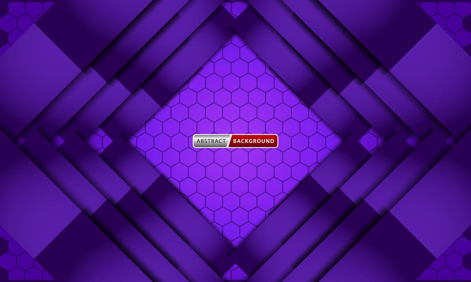 Purper zeshoekig abstract luxe achtergrond vector