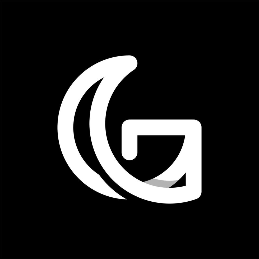 gemakkelijk brief g lijn creatief logo ontwerp vector