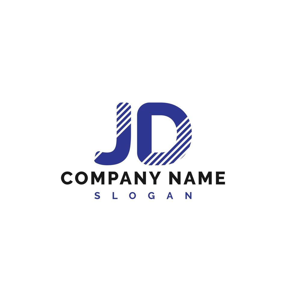 jd brief logo ontwerp. jd brief logo vector illustratie - vector