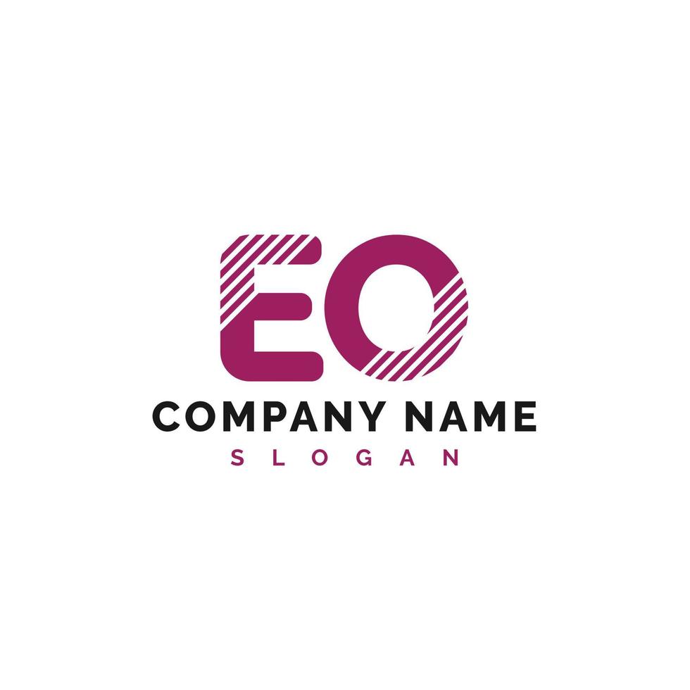 eo brief logo ontwerp. eo brief logo vector illustratie - vector