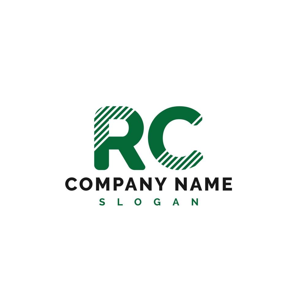 rc brief logo ontwerp. rc brief logo vector illustratie - vector