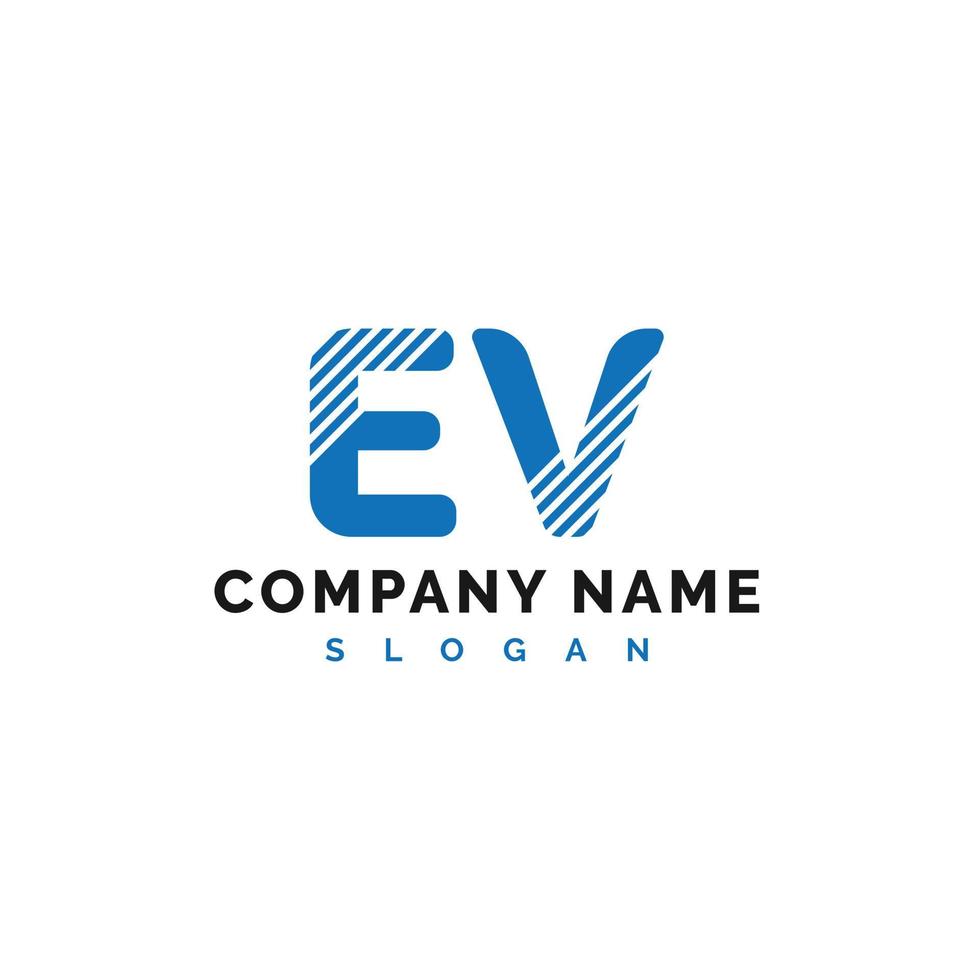 ev brief logo ontwerp. ev brief logo vector illustratie - vector