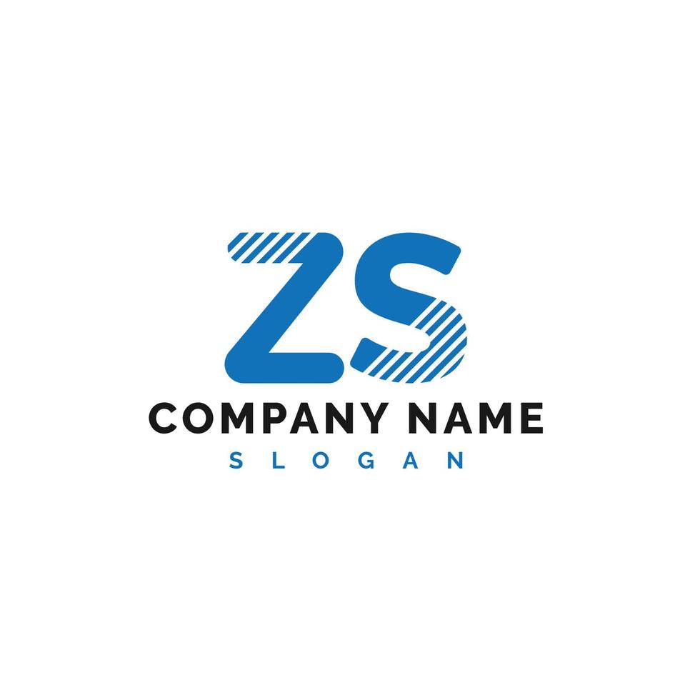 zs brief logo ontwerp. zs brief logo vector illustratie - vector