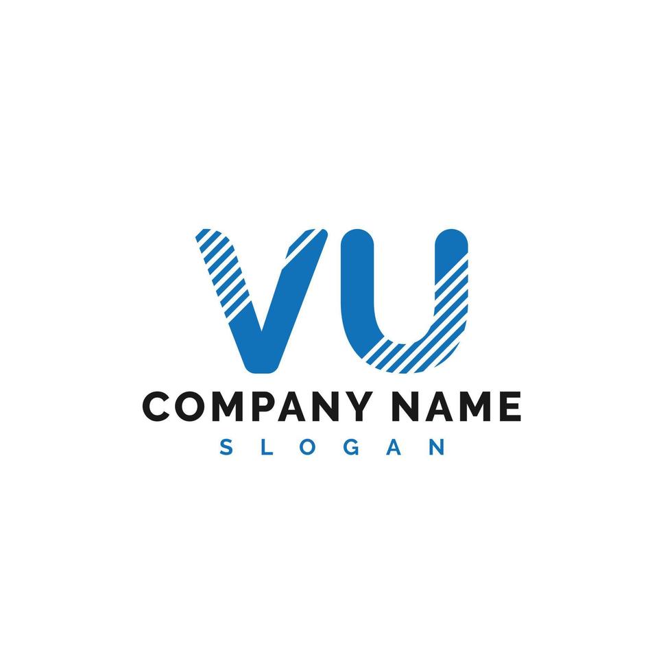 vu brief logo ontwerp. vu brief logo vector illustratie - vector