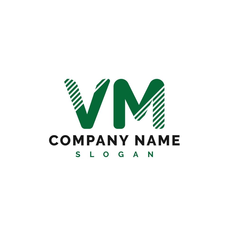 vm brief logo ontwerp. vm brief logo vector illustratie - vector