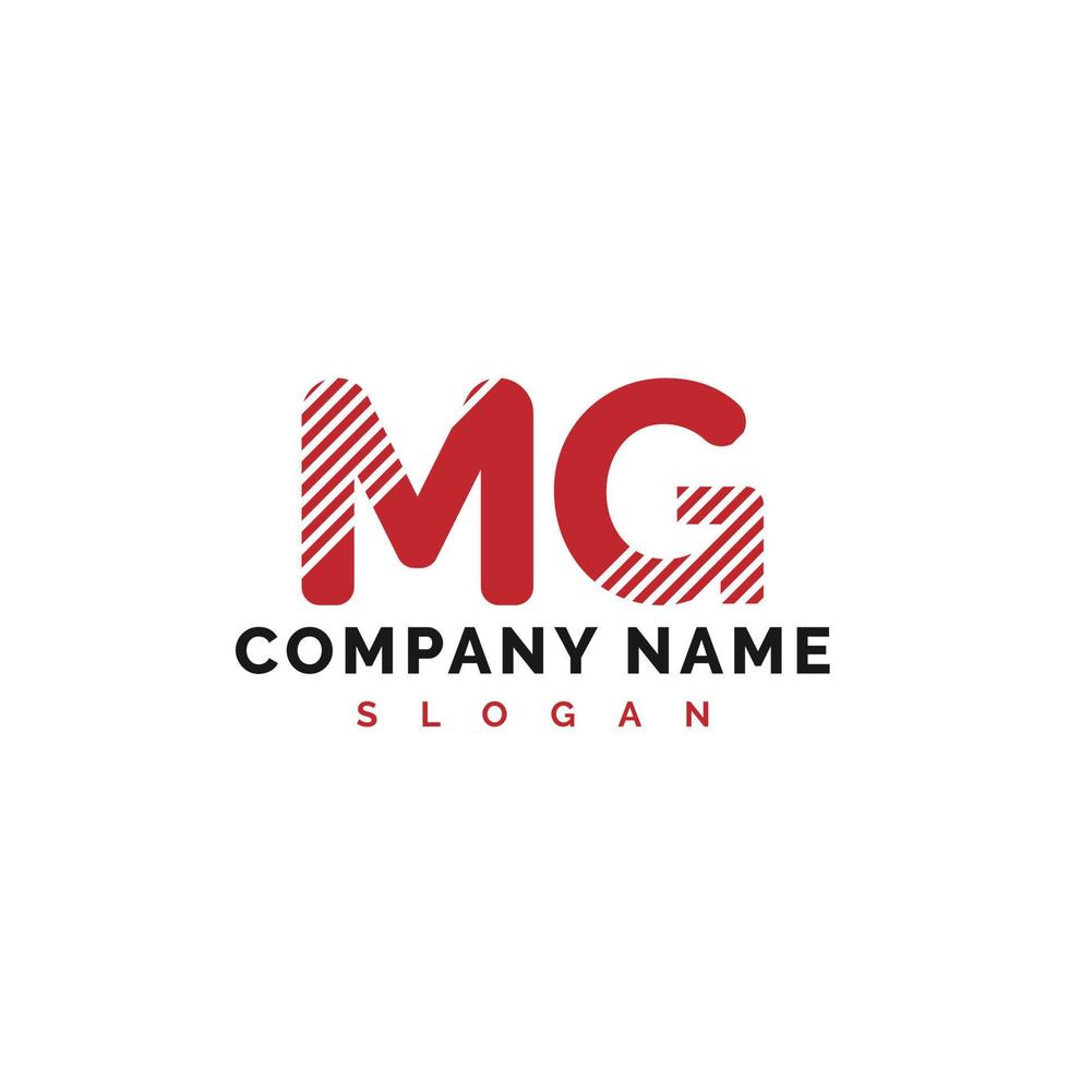 mg brief logo ontwerp. mg brief logo vector illustratie - vector