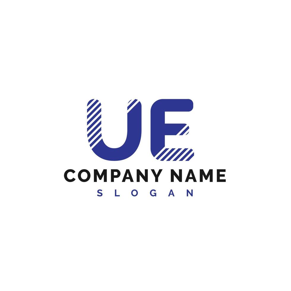 ue brief logo ontwerp. ue brief logo vector illustratie - vector