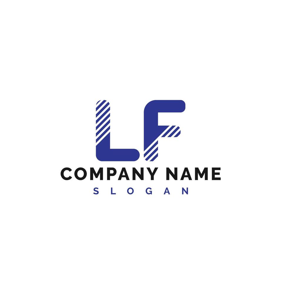 lf brief logo ontwerp. lf brief logo vector illustratie - vector