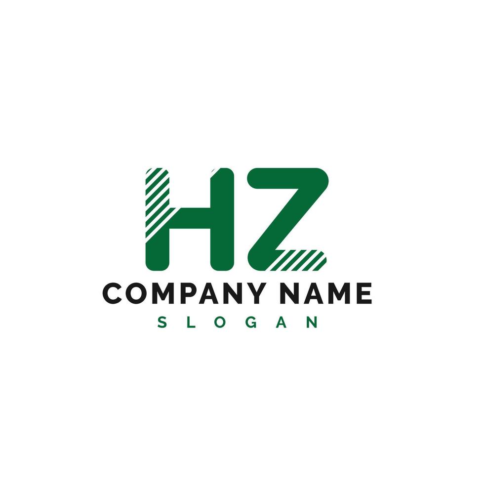 hz brief logo ontwerp. hz brief logo vector illustratie - vector