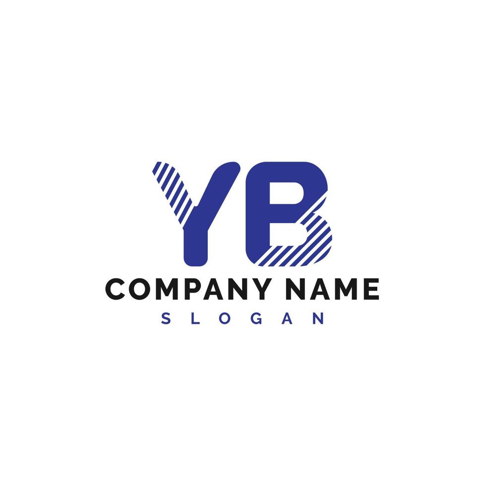 yb brief logo ontwerp. yb brief logo vector illustratie - vector