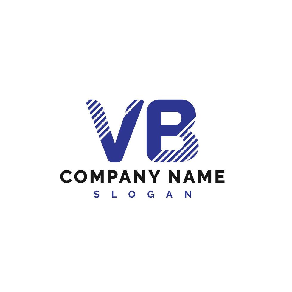 vb brief logo ontwerp. vb brief logo vector illustratie - vector