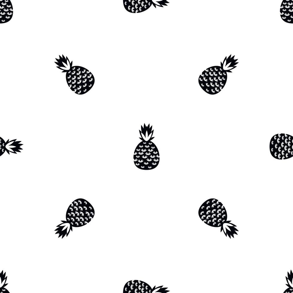 zwart ananas patroon naadloos vector