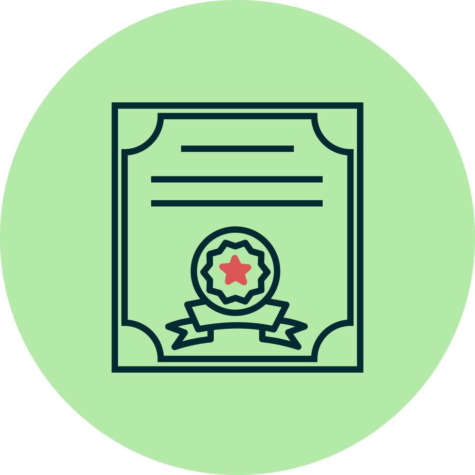 certificaat vector pictogram