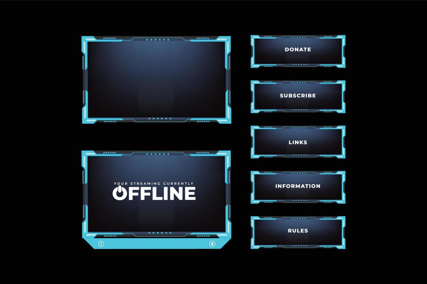 leven gaming bedekking vector met een donker achtergrond. online gaming bedekking ontwerp voor online gamers. futuristische ijs kleur streaming bedekking ontwerp met kleurrijk toetsen en ijzig decoratie.