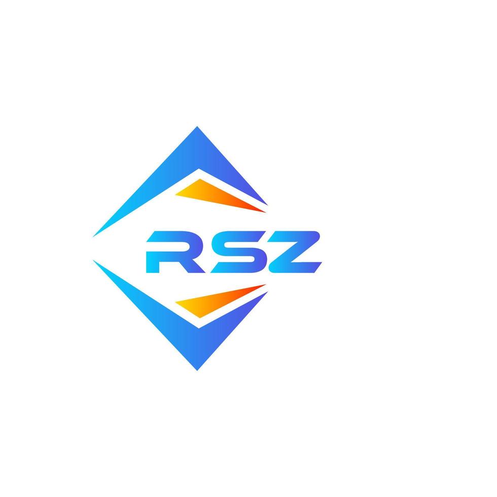 rsz abstract technologie logo ontwerp Aan wit achtergrond. rsz creatief initialen brief logo concept. vector