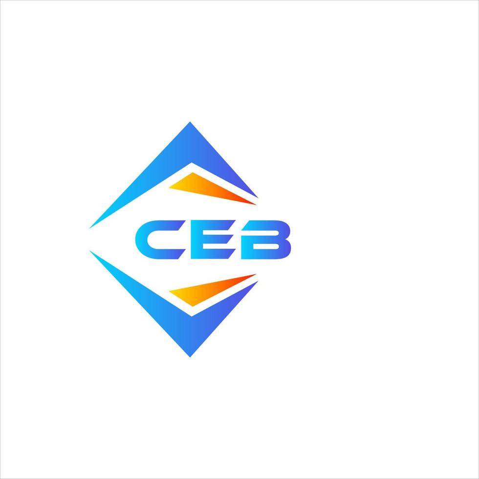 ceb abstract technologie logo ontwerp Aan wit achtergrond. ceb creatief initialen brief logo concept. vector