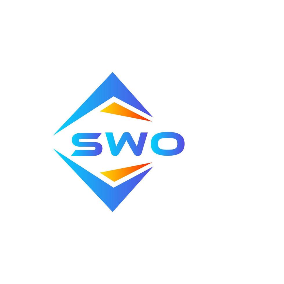 swo abstract technologie logo ontwerp Aan wit achtergrond. swo creatief initialen brief logo concept. vector