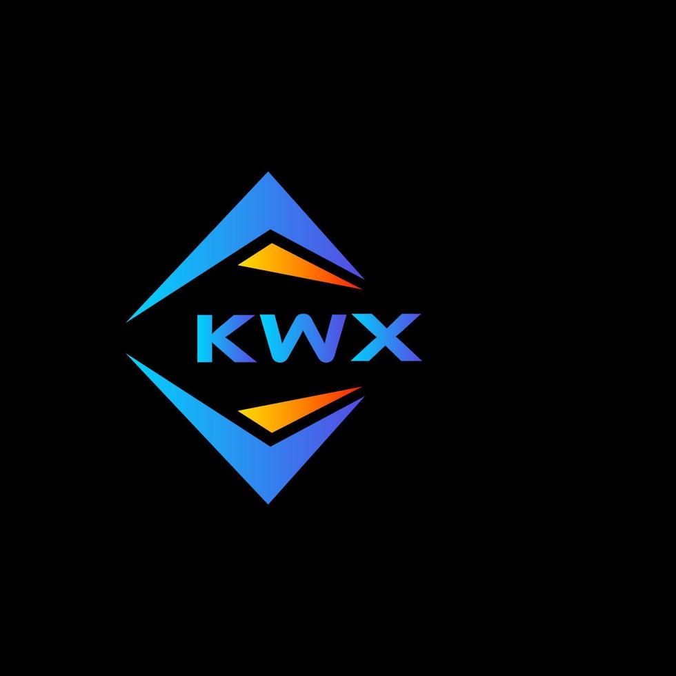 kwx abstract technologie logo ontwerp Aan zwart achtergrond. kwx creatief initialen brief logo concept. vector