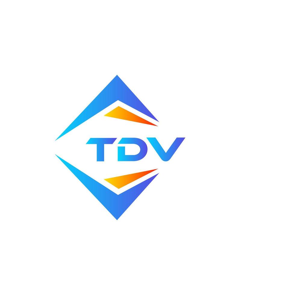 tdv abstract technologie logo ontwerp Aan wit achtergrond. tdv creatief initialen brief logo concept. vector