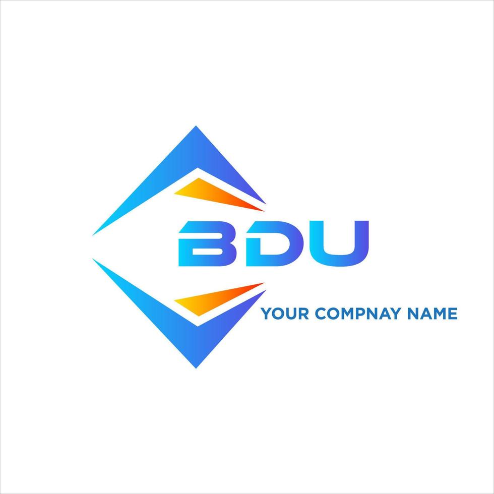 bdu abstract technologie logo ontwerp Aan wit achtergrond. bdu creatief initialen brief logo concept. vector