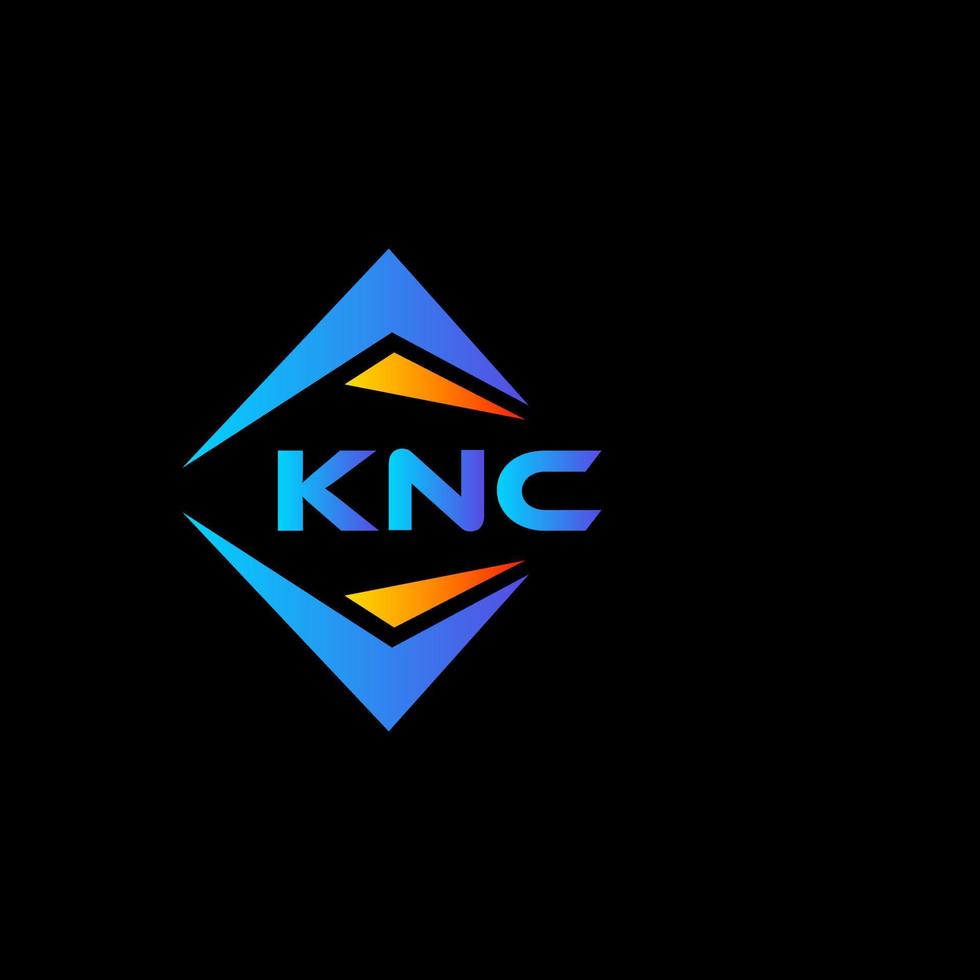 knc abstract technologie logo ontwerp Aan zwart achtergrond. knc creatief initialen brief logo concept. vector