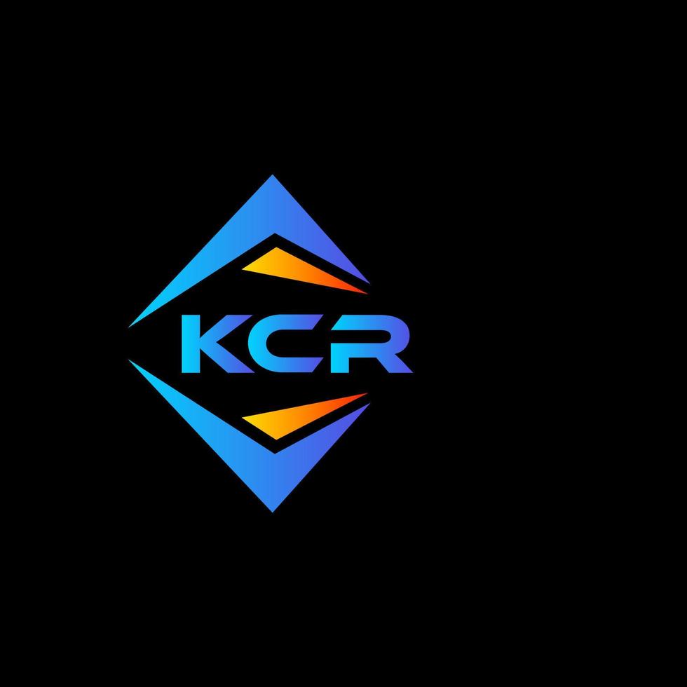 kcr abstract technologie logo ontwerp Aan zwart achtergrond. kcr creatief initialen brief logo concept. vector