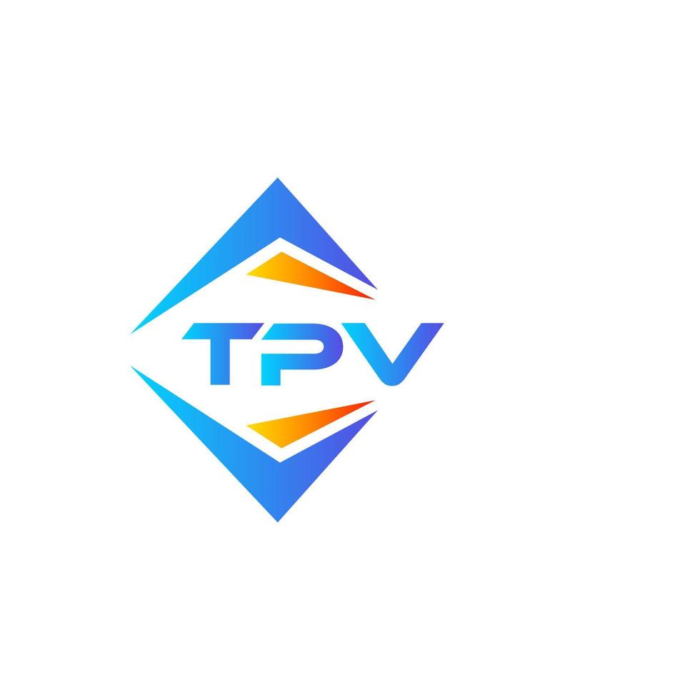 tpv abstract technologie logo ontwerp Aan wit achtergrond. tpv creatief initialen brief logo concept. vector