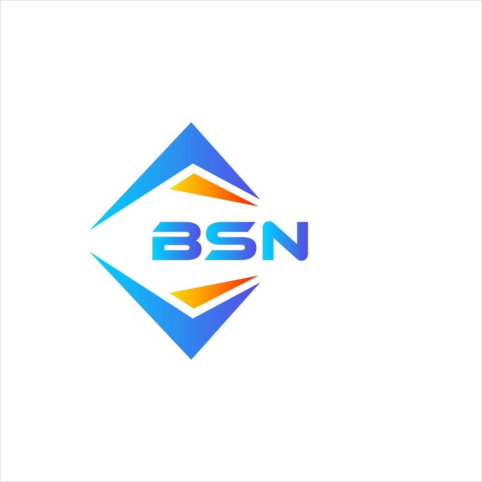 bsn abstract technologie logo ontwerp Aan wit achtergrond. bsn creatief initialen brief logo concept. vector