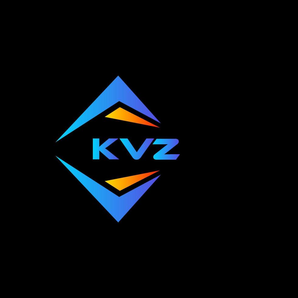 kvz abstract technologie logo ontwerp Aan zwart achtergrond. kvz creatief initialen brief logo concept. vector