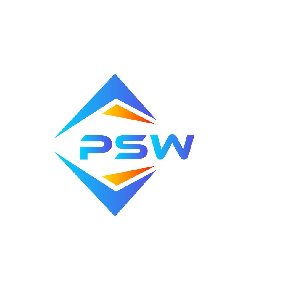 psw abstract technologie logo ontwerp Aan wit achtergrond. psw creatief initialen brief logo concept. vector