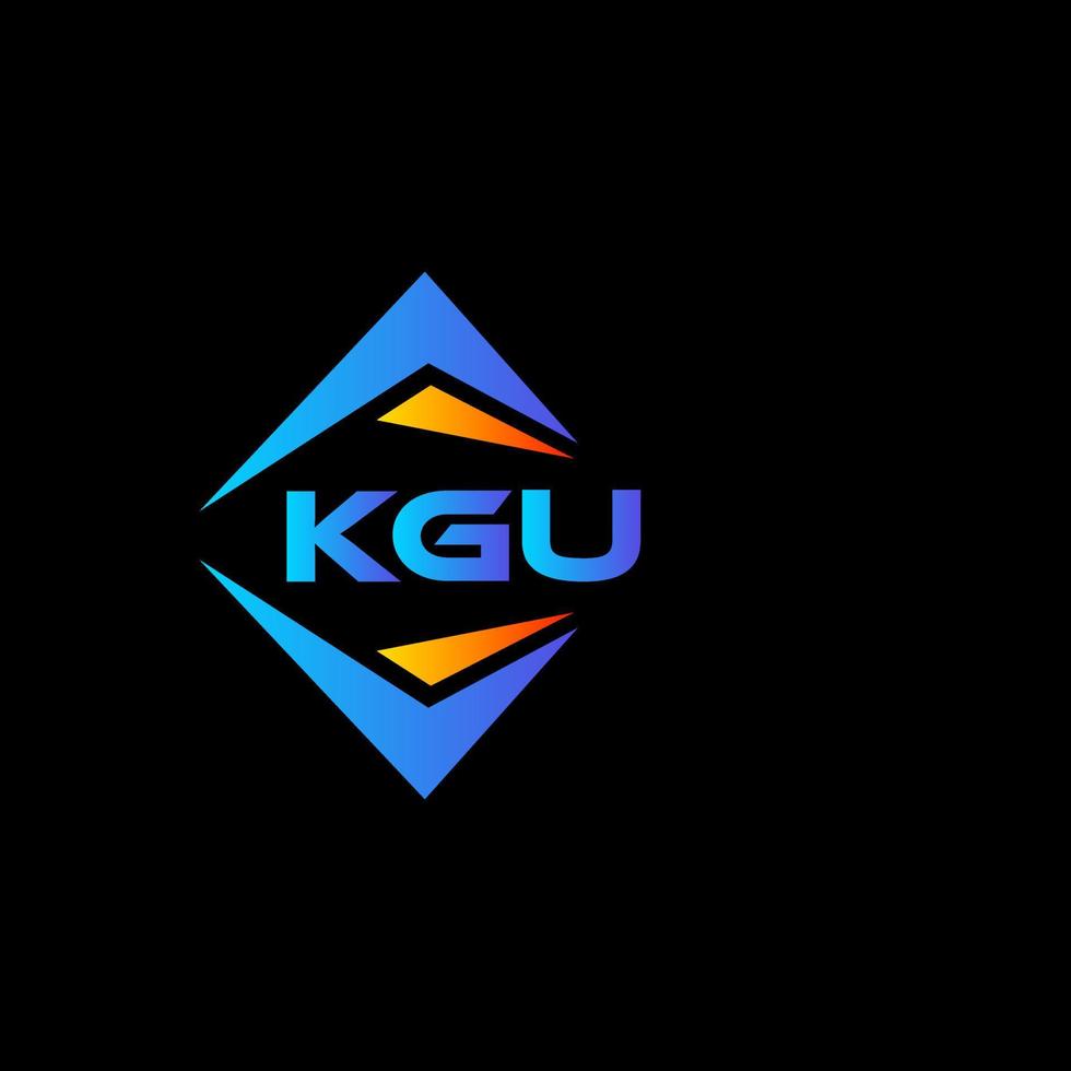 kgu abstract technologie logo ontwerp Aan zwart achtergrond. kgu creatief initialen brief logo concept. vector