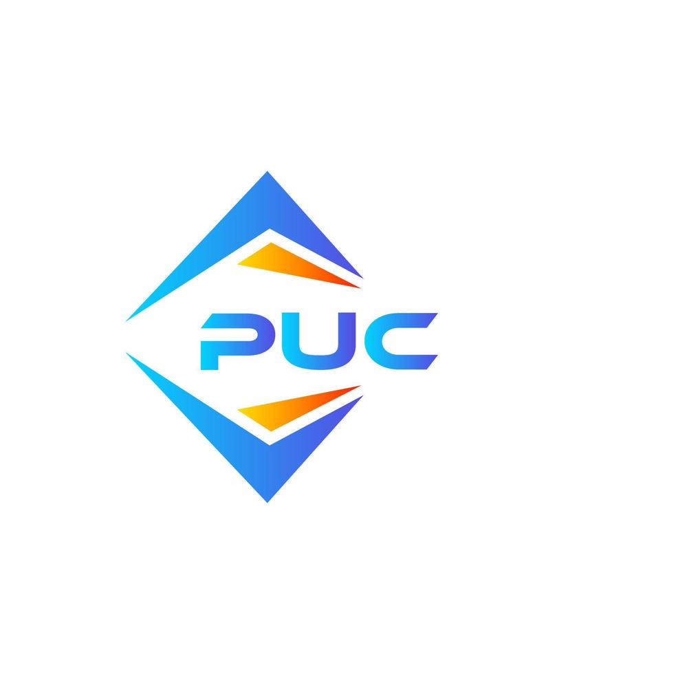 puc abstract technologie logo ontwerp Aan wit achtergrond. puc creatief initialen brief logo concept. vector