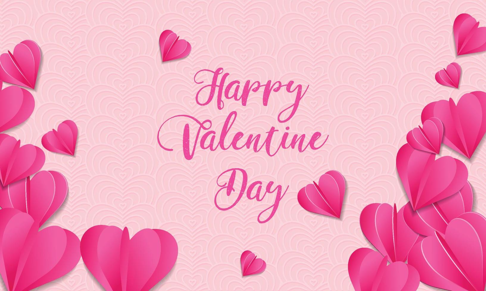 gelukkig Valentijn dag kaart, spandoek, achtergrond, vector illustratie