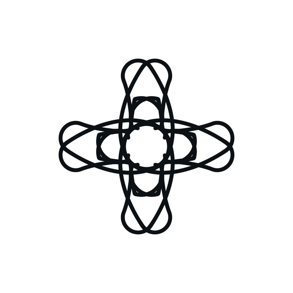kruis icoon. gemakkelijk stijl christen religie vakantie poster achtergrond symbool. kruis merk logo ontwerp element. kruis t-shirt afdrukken. vector voor sticker.