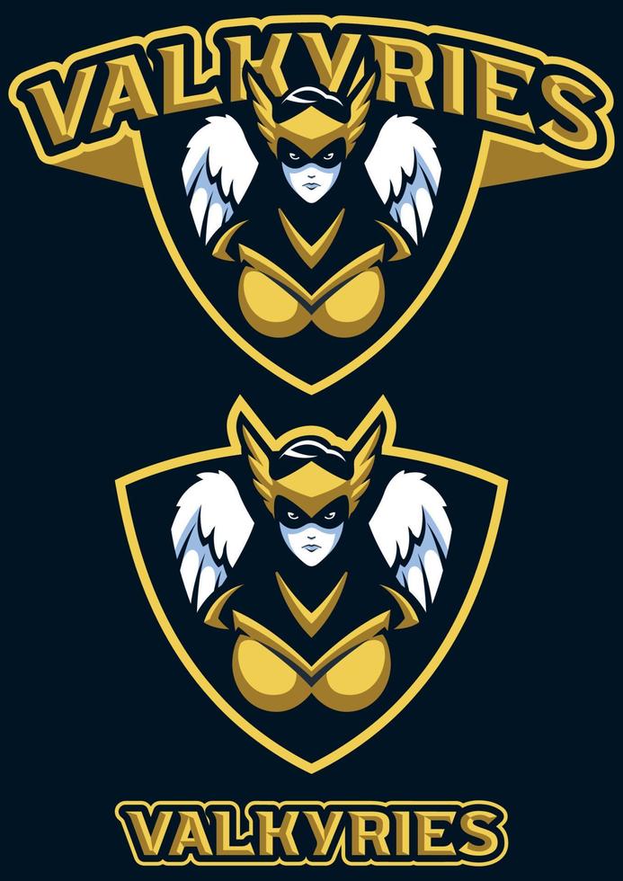 valkyries team mascotte vector