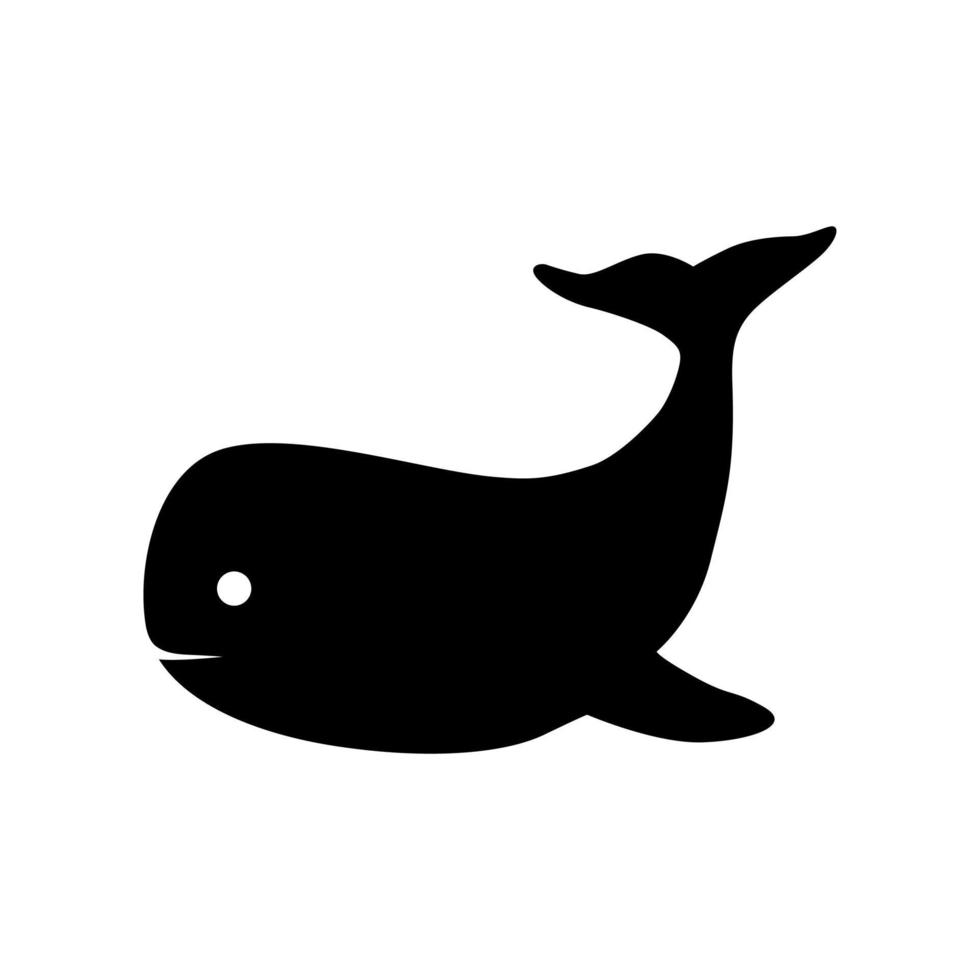 zwart walvis vector logo