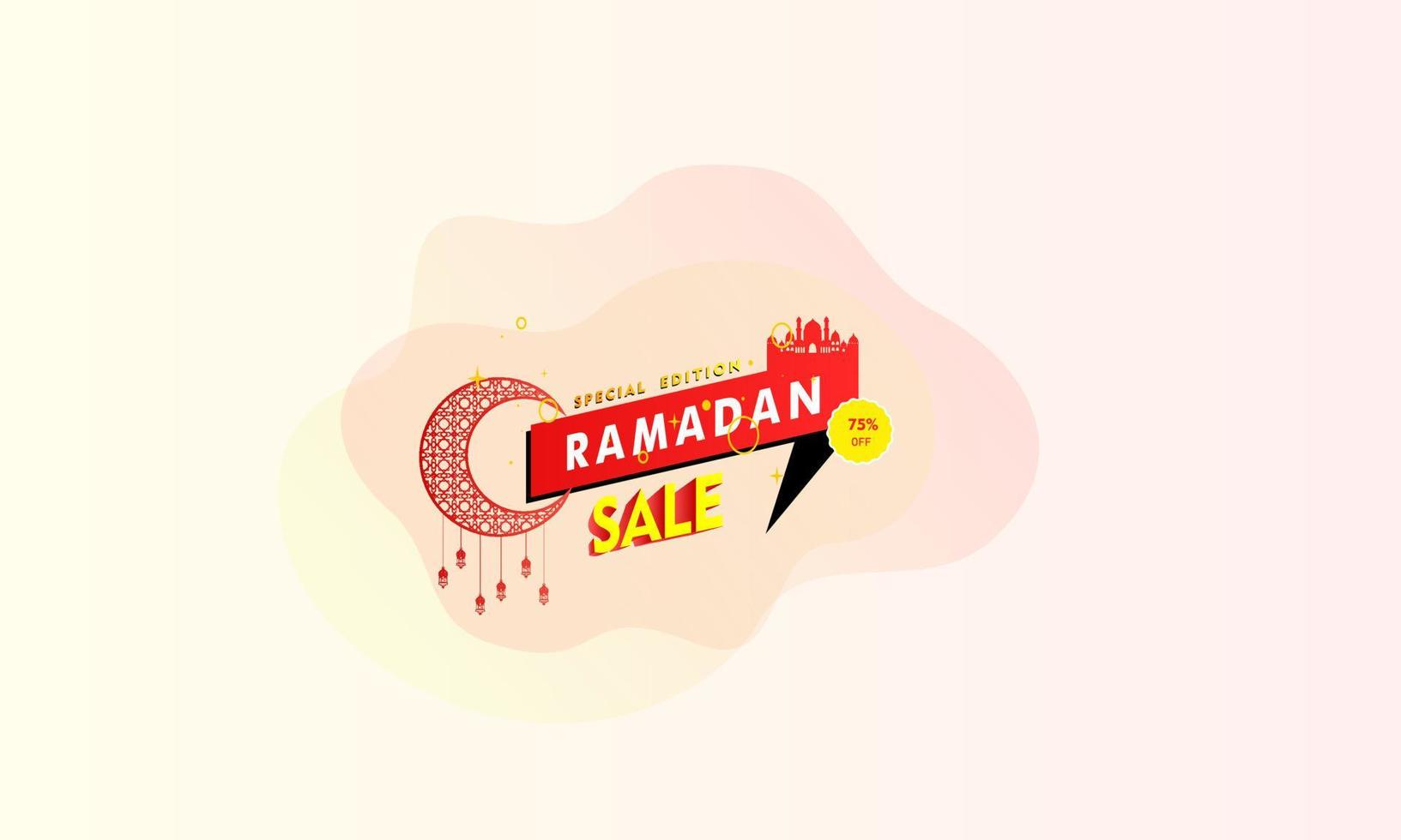 Ramadan uitverkoop sociaal media banier korting sjabloon ontwerp voor bedrijf Promotie vector