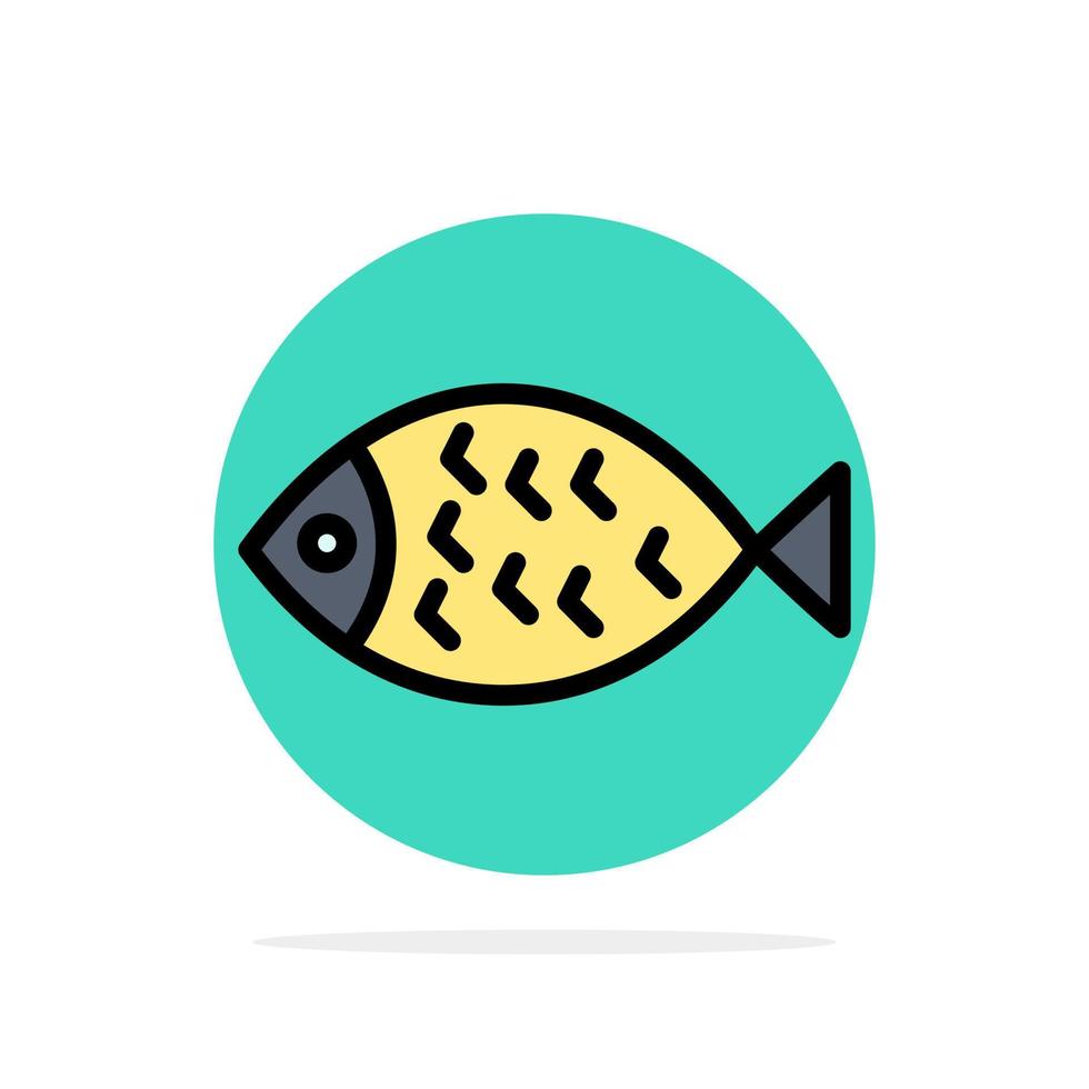 vis voedsel Pasen eten abstract cirkel achtergrond vlak kleur icoon vector