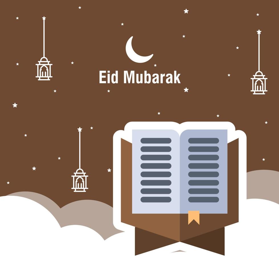 Ramadan kareem groet sjabloon Islamitisch schoonschrift en Arabisch lantaarn vector illustratie vertaald genereus Ramadan