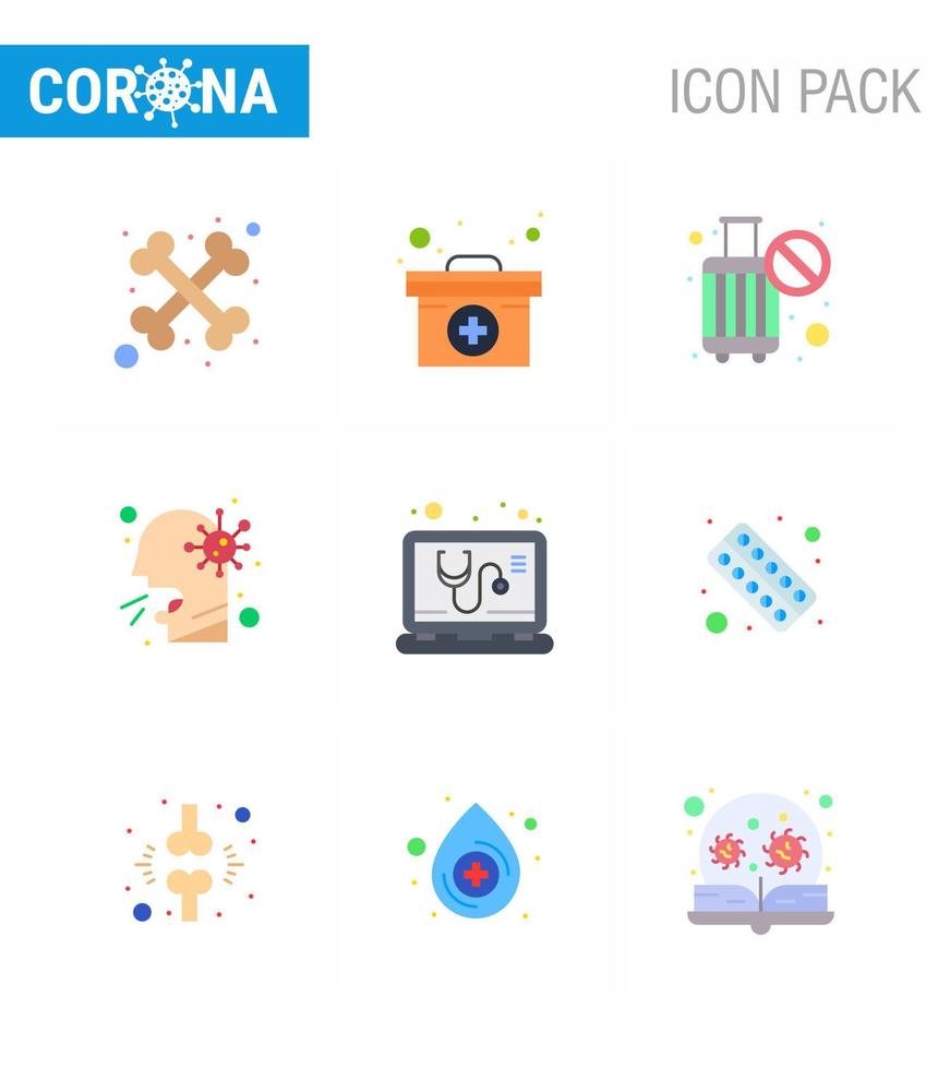 25 coronavirus noodgeval iconset blauw ontwerp zo net zo medisch ziek annuleren mensen gezondheidszorg virale coronavirus 2019november ziekte vector ontwerp elementen