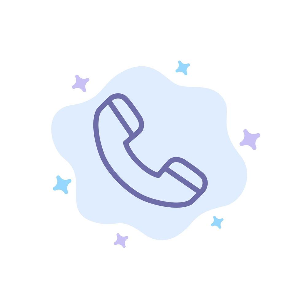 telefoontje telefoon telefoon blauw icoon Aan abstract wolk achtergrond vector