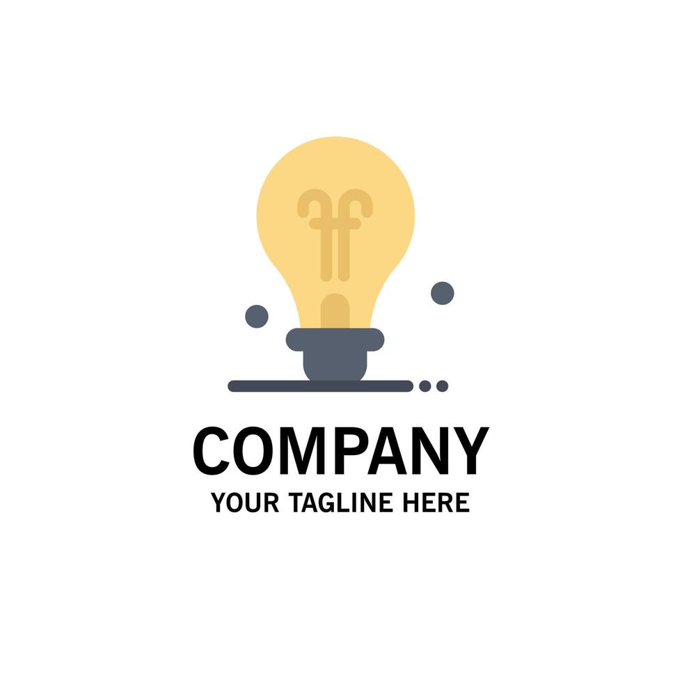 lamp onderwijs idee bedrijf logo sjabloon vlak kleur vector