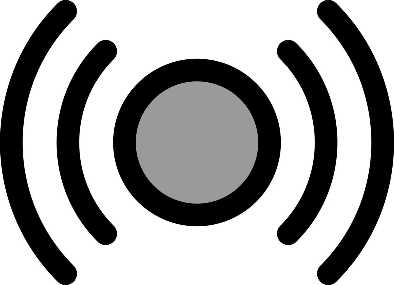 eenvoudig essentieel signaal ui ux vlak kleur icoon vector icoon banier sjabloon