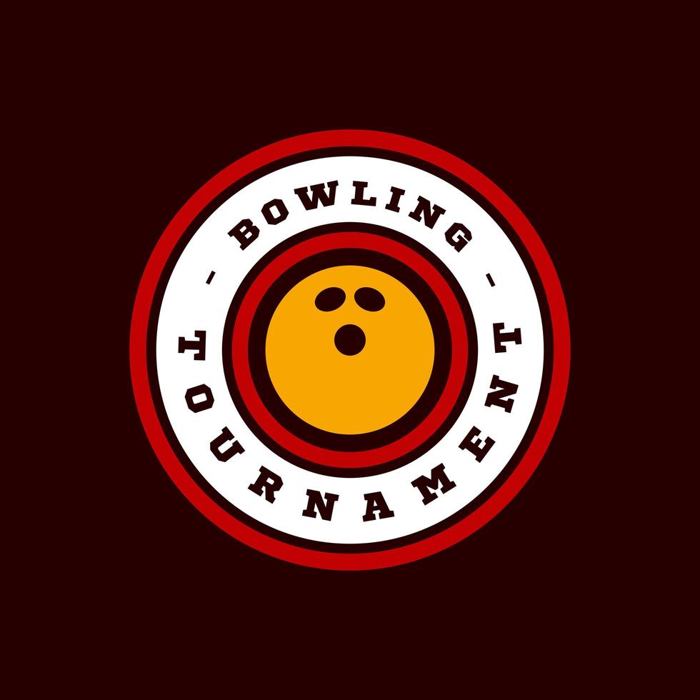 bowlen vector logo. moderne professionele typografie sport retro stijl vector embleem en sjabloon logo ontwerp. bowling blauw logo.